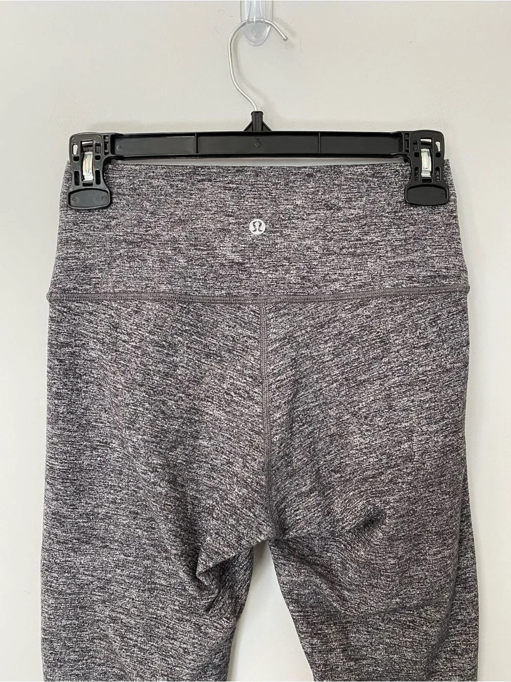 Lululemon Wunder Under Crop High-Rise Gray Leggings Women’s Size 6